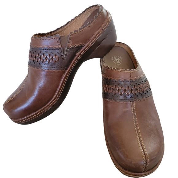 Ariat Shoes - ARIAT Leather slip on clogs Size 7.5